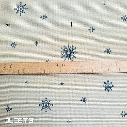 Tissu tapisserie SOFT FLAKE BLUE