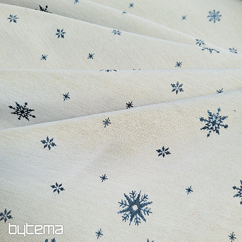 Tissu tapisserie SOFT FLAKE BLUE