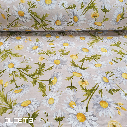 Tissu décoratif MARGUERITES