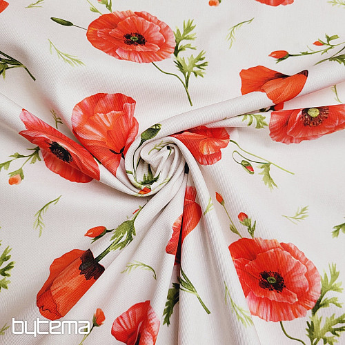 Tissu décoratif COQUELICOTS