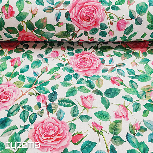 Tissu décoratif ROSE HOPE
