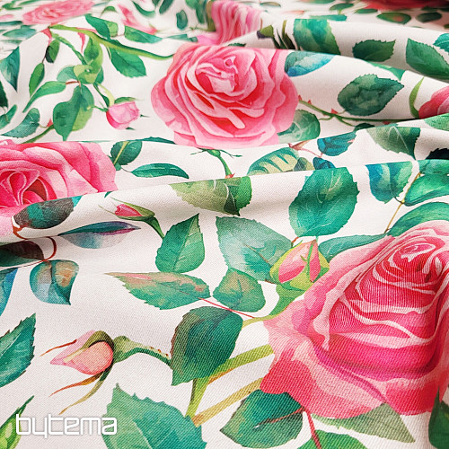 Tissu décoratif ROSE HOPE