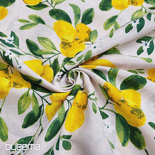 Tissu décoratif CITRONNIER