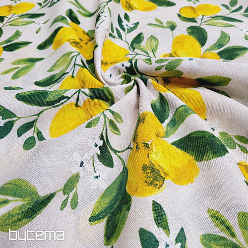 Tissu décoratif CITRONNIER