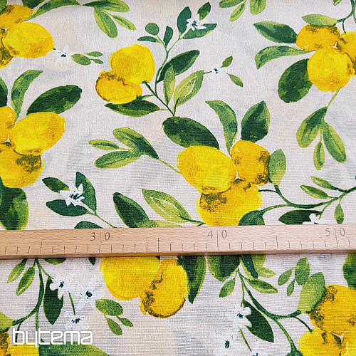 Tissu décoratif CITRONNIER