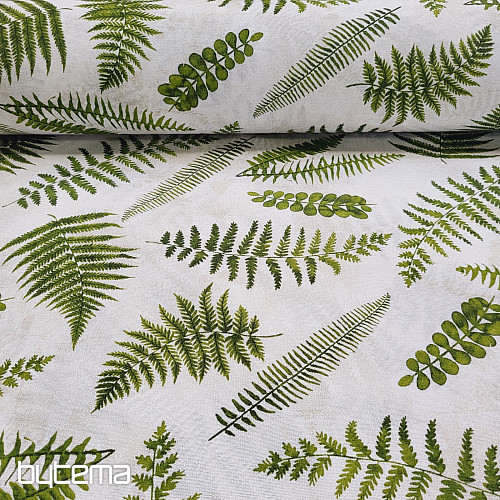 Tissu décoratif VERT FOUGÈRE