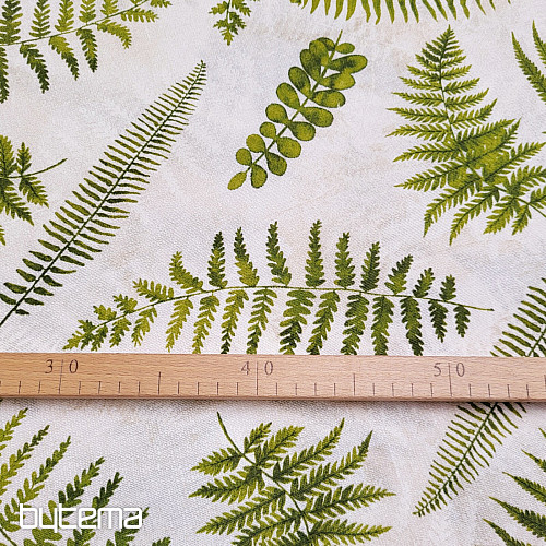 Tissu décoratif VERT FOUGÈRE