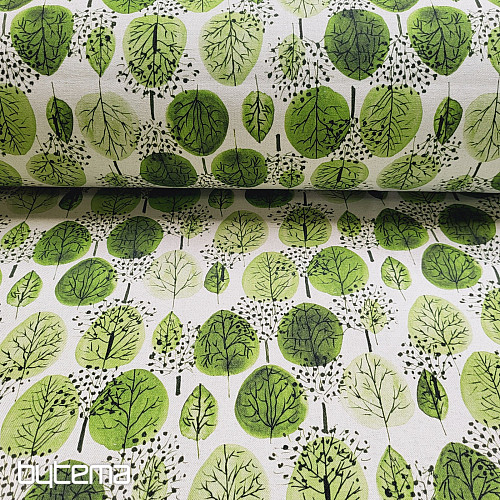 Tissu décoratif FORÊT DE CADUQUES
