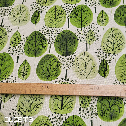 Tissu décoratif FORÊT DE CADUQUES