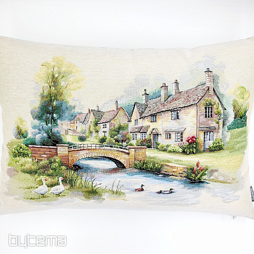 Coussin tapisserie COTSWOLDS BRIDGE