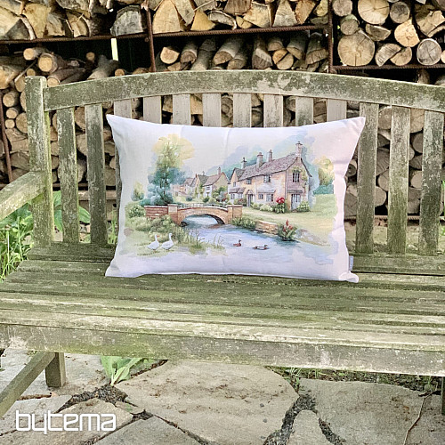 Coussin tapisserie COTSWOLDS BRIDGE