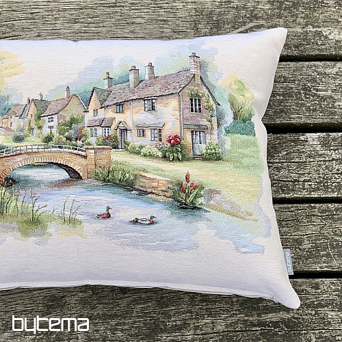 Coussin tapisserie COTSWOLDS BRIDGE