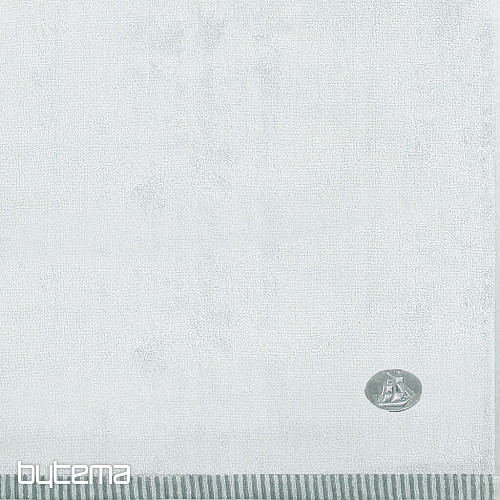 SERVIETTE DE SAUNA BEN GRIS-BLANC