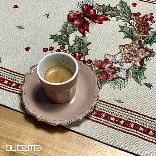Nappe et écharpe en tapisserie BONBONS DE NOËL