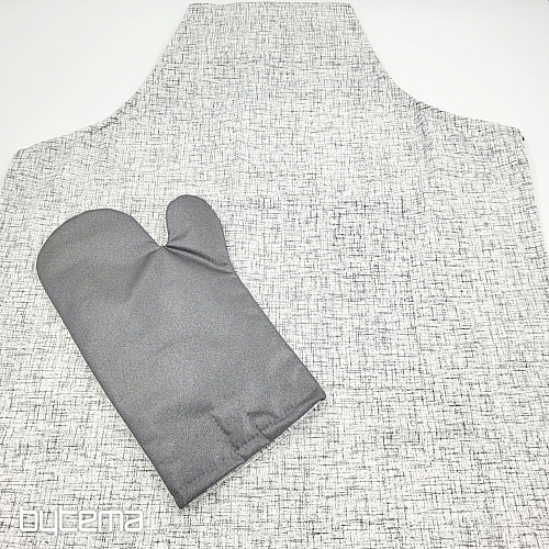 TABLIER AVEC GANT blanc cassé