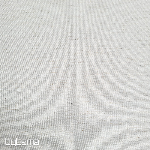 Tissu décoratif LINO BLANC