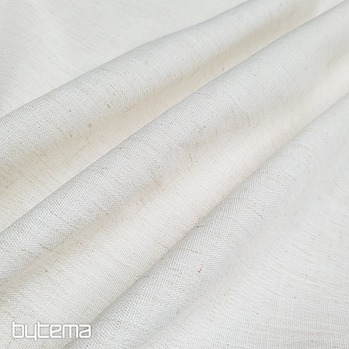 Tissu décoratif LINO BLANC