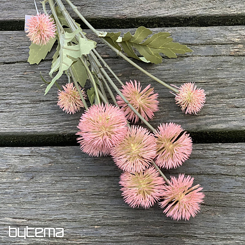 POMPON EN PLASTIQUE SEC ROSE