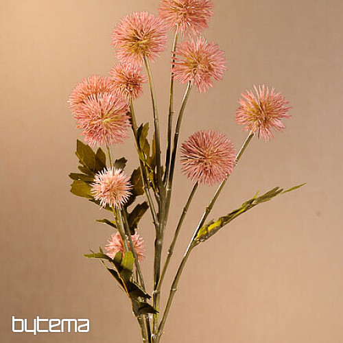 POMPON EN PLASTIQUE SEC ROSE