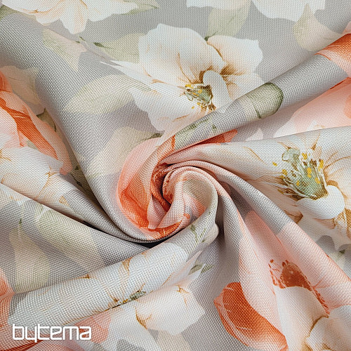 Tissu décoratif OXFORD FLEUR D'ORANGE