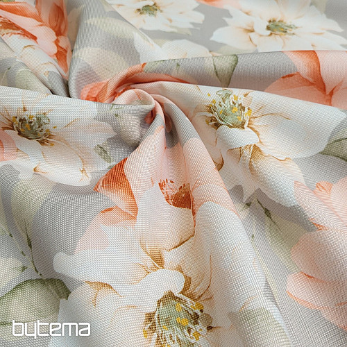 Tissu décoratif OXFORD FLEUR D'ORANGE
