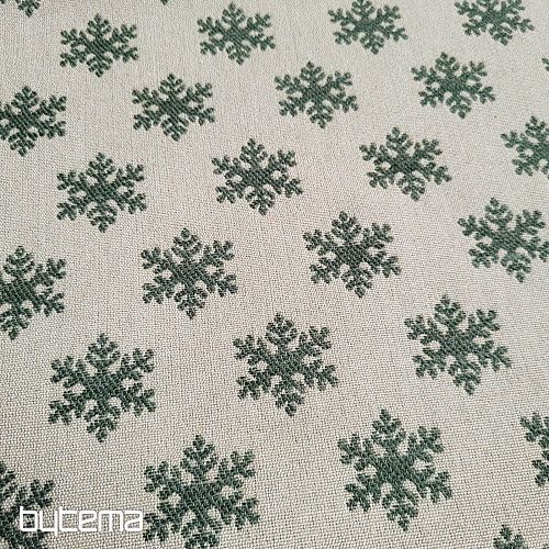 Tissu décoratif luxueux FLAKES GREEN