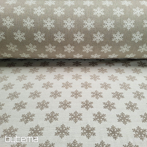 Tissu décoratif luxueux FLAKES BEIGE