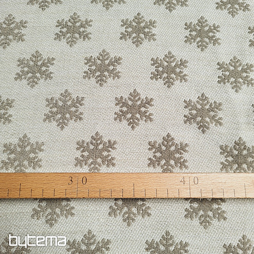 Tissu décoratif luxueux FLAKES BEIGE