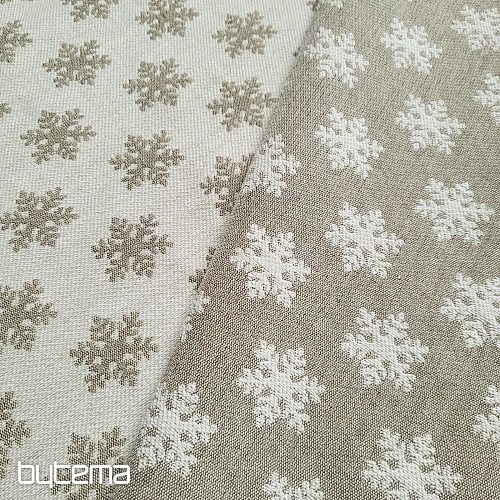 Tissu décoratif luxueux FLAKES BEIGE