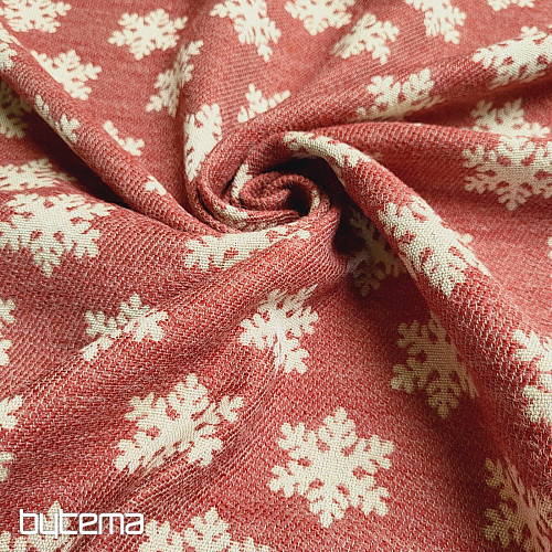 Tissu décoratif luxueux FLAKES RED