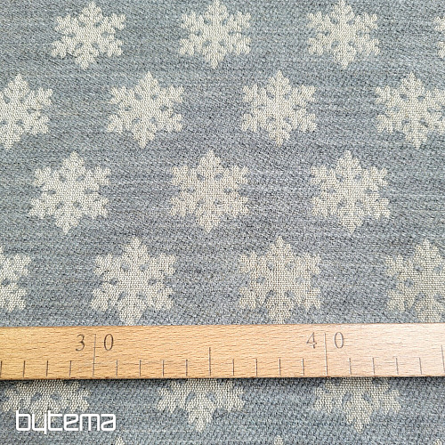 Tissu décoratif luxueux FLAKES GREY