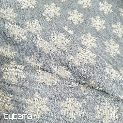 Tissu décoratif luxueux FLAKES GREY