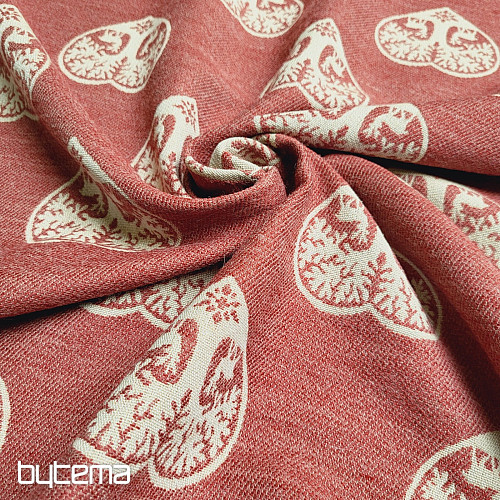 Tissu décoratif luxueux COEUR AVEC CERF