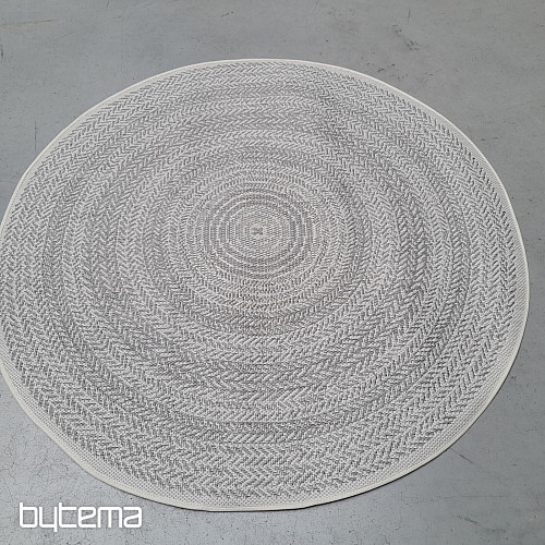 Tapis d'extérieur STAR rosace gris
