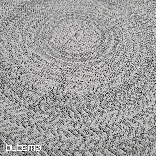 Tapis d'extérieur STAR rosace gris