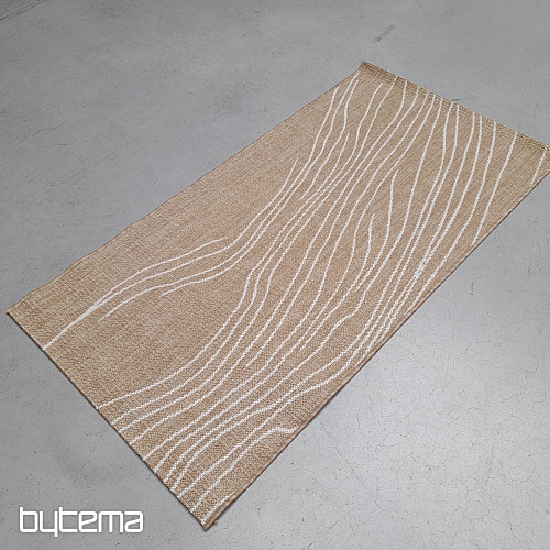 Tapis d'extérieur Essenza marron-blanc