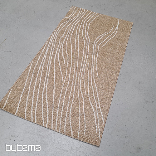 Tapis d'extérieur Essenza marron-blanc