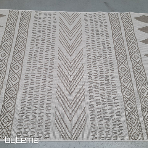 Tapis d'extérieur Duce marron-beige