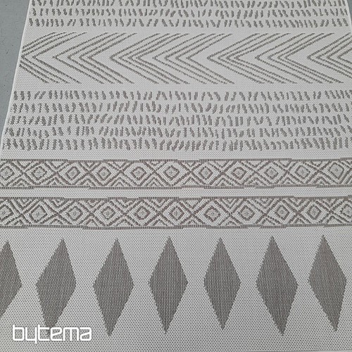 Tapis d'extérieur Duce marron-beige