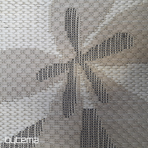Tapis d'extérieur motif palmier fleuri