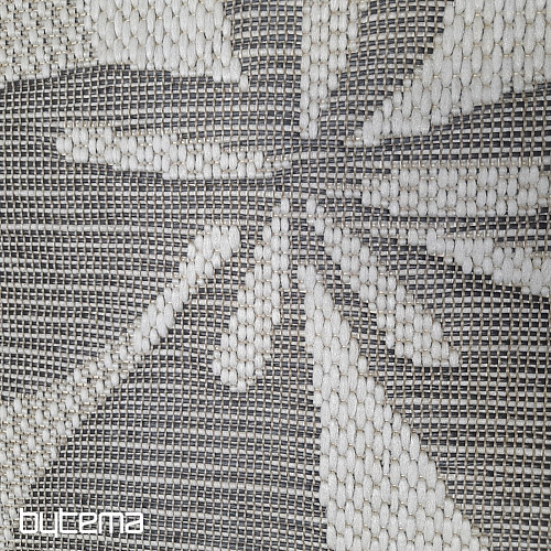 Tapis d'extérieur motif palmier fleuri