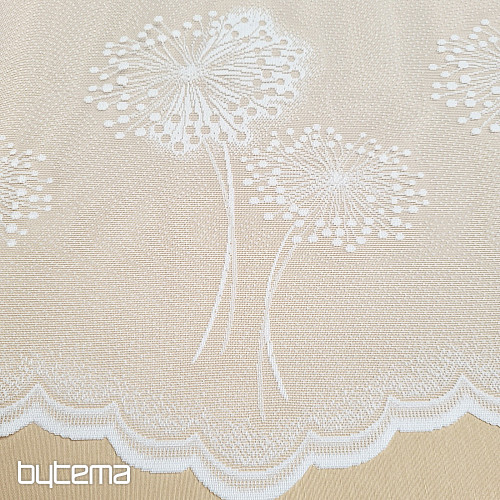 Rideau jacquard CHMÝŘÍ blanc