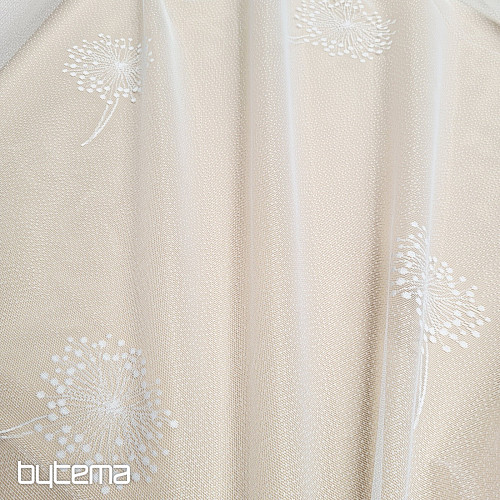 Rideau jacquard CHMÝŘÍ blanc