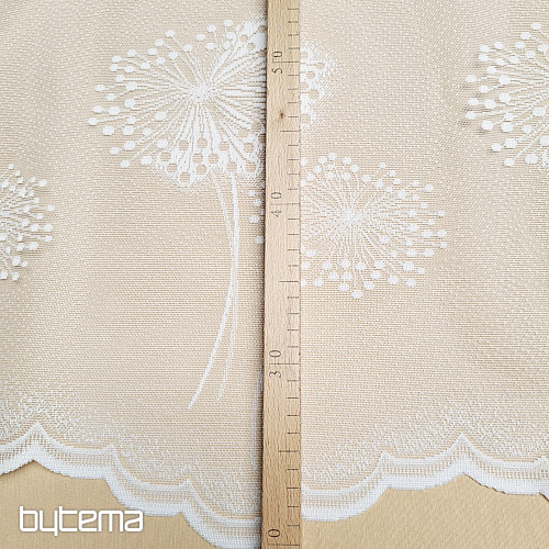 Rideau jacquard CHMÝŘÍ blanc