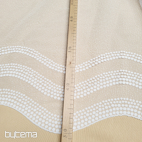 Rideau jacquard DOTS blanc