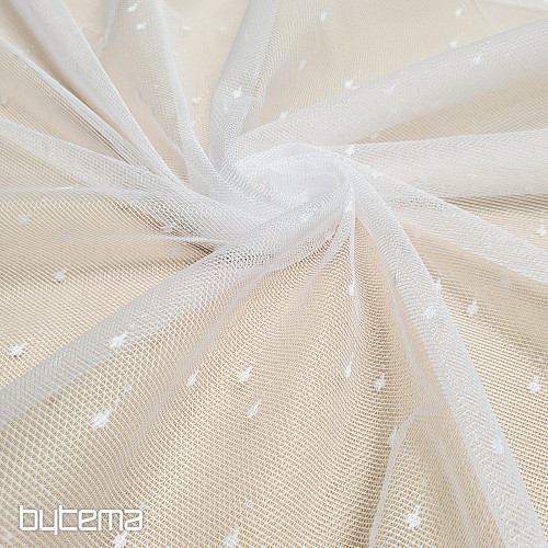 Rideau jacquard DROP blanc