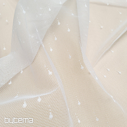 Rideau jacquard DROP blanc