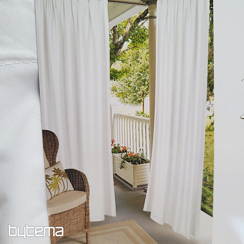 Rideau décoratif d'extérieur GAIA BLANC