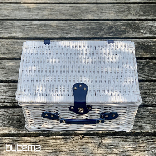 Panier pique-nique GARDEN blanc pour 2 personnes