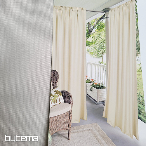 Rideau décoratif d'extérieur GAIA BLANC CAFÉ